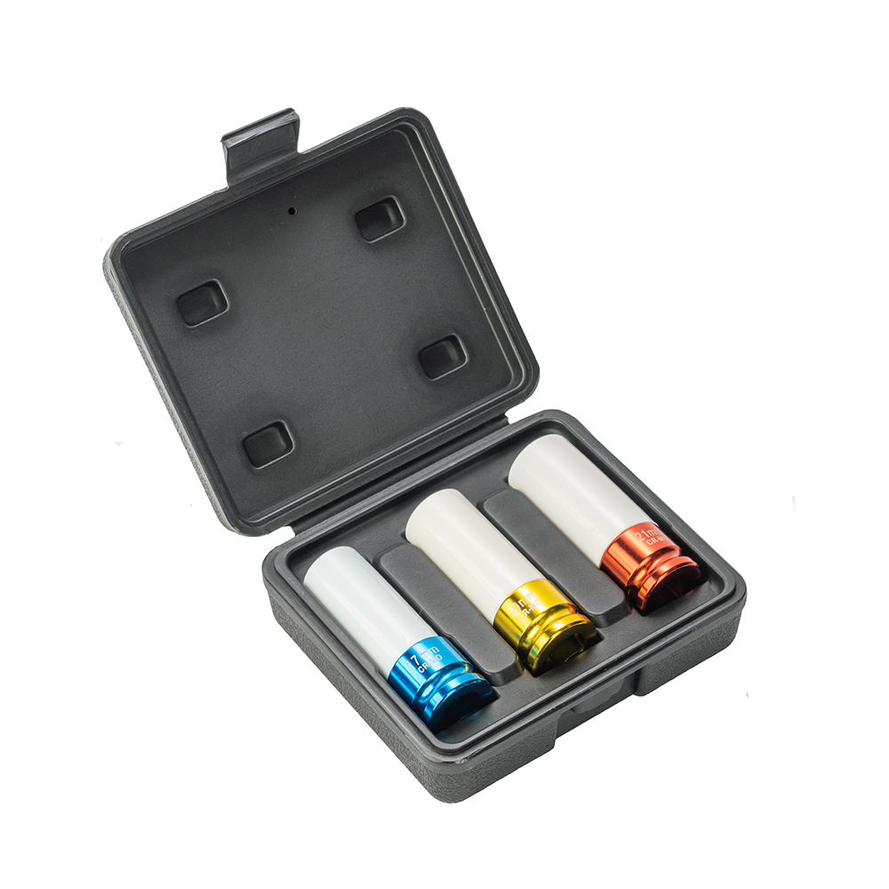 12.7sq. ホイールナット　インパクトソケット 3コセット組]